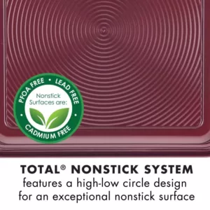 Circulon Nonstick Bakeware 5-Piece Bakeware Set, Merlot