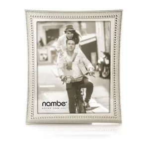 Nambe Beaded Metal Picture Frame 8 x 10