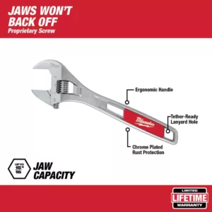 Milwaukee 6 in. Adjustable Wrench