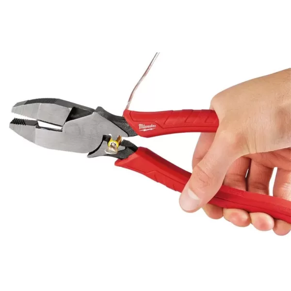 Milwaukee 9 in. High Leverage Lineman's Pliers with Crimper