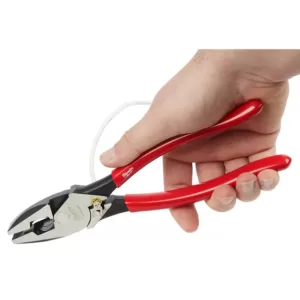 Milwaukee 9 in. High-Leverage Linesman Pliers with Crimper