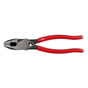 Milwaukee 9 in. High-Leverage Linesman Pliers with Crimper