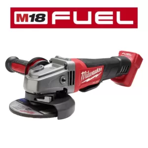 Milwaukee M18 FUEL 18-Volt 4-1/2 in./5 in. Lithium-Ion Brushless Cordless Grinder with Paddle Switch with Bandsaw and Batteries