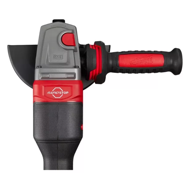 Milwaukee M18 FUEL 18-Volt 4-1/2 in./5 in. Cordless Grinder with Paddle Switch with Braking Grinder & (2) M18 6.0 Batteries