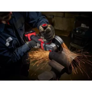 Milwaukee M18 FUEL 18- -Volt Lithium-Ion Brushless Cordless 4-1/2 in. /5 in. Braking Grinder Kit w/Two 5.0Ah Batteries & Hard Case