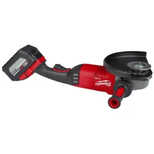 Milwaukee M18 FUEL 18-Volt Lithium-Ion Brushless Cordless 7/9 in. Grinder Kit W/ (1) 12.0Ah Battery, Bag & Rapid Charger