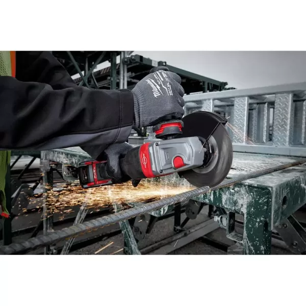 Milwaukee M18 FUEL 18-Volt Lithium-Ion Brushless Cordless 4-1/2 in./6 in. Grinder with Paddle Switch Kit and One 6.0 Ah Battery