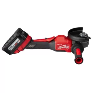 Milwaukee M18 FUEL 18-Volt Lithium-Ion Brushless Cordless 4-1/2 in./6 in. Grinder with Paddle Switch Kit and Two 6.0 Ah Battery