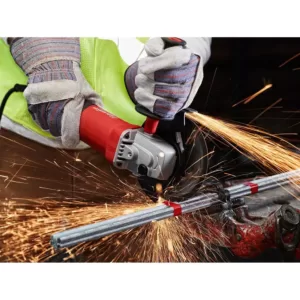 Milwaukee 7 Amp Corded 4-1/2 in. Small Angle Grinder with Sliding Lock-On Switch