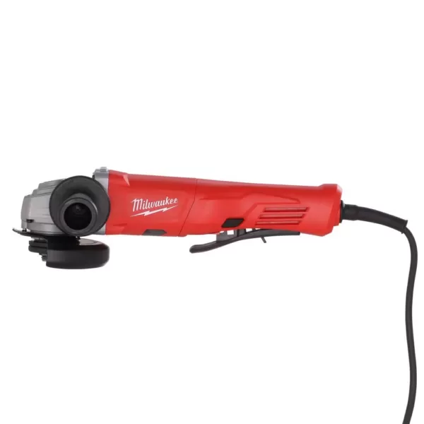 Milwaukee 11 Amp Corded 4-1/2 in. Small Angle Grinder Paddle Lock-On