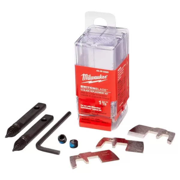 Milwaukee 1-3/8 in. SWITCHBLADE High Speed Steel Blade Replacement Kit (10-Blades)