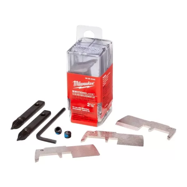 Milwaukee 2-1/8 in. SWITCHBLADE High Speed Steel Blade Replacement Kit (10-Blades)