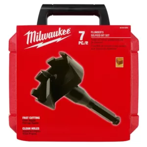 Milwaukee Selfeed High-Speed Steel Wood Boring Bit Set (7-Piece)