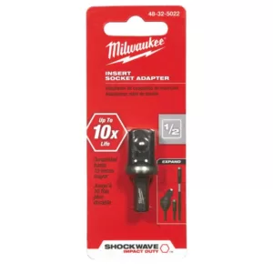 Milwaukee Shockwave 1/2 in. Insert Socket Adapter