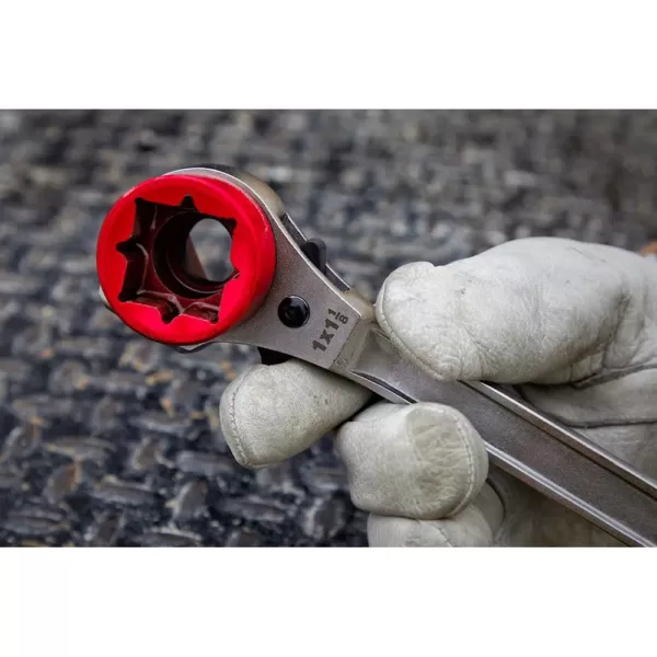 Milwaukee Lineman's High Leverage Ratcheting Wrench with Milled Strike Face