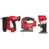 Milwaukee M18 FUEL 18-Volt Lithium-Ion Brushless Gen II 18-Gauge Cordless Brad Nailer/Jig SawithRouter Combo Kit (3-Tool)