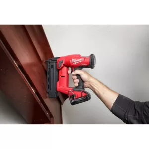 Milwaukee M18 FUEL 18-Volt 18-Gauge Lithium-Ion Brushless Cordless Gen II Brad Nailer and Tinted Performance Safety Glasses