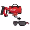 Milwaukee M18 FUEL 18-Volt 18-Gauge Lithium-Ion Brushless Cordless Gen II Brad Nailer Kit and Tinted Performance Safety Glasses