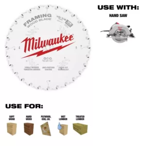 Milwaukee 10-1/4 in. x 28-Tooth Framing Circular Saw Blade