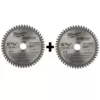 Milwaukee 5-3/8 in. x 30 Teeth Ferrous and 5-3/8 in. x 50 Teeth Non-Ferrous Metal Cutting Circular Saw Blade Set (2-Pack)