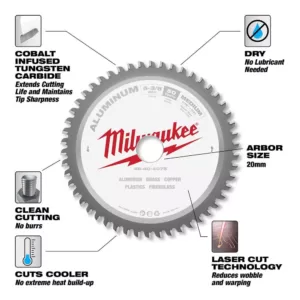 Milwaukee 5-3/8 in. x 50 Carbide Teeth Aluminum Cutting Circular Saw Blade