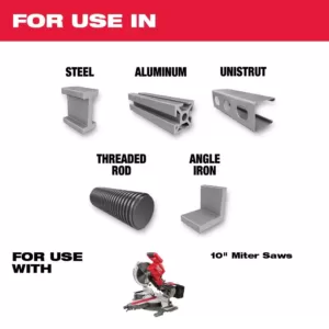 Milwaukee 10 in. x 50 Carbide Teeth Metal Cutting Circular Saw Blade