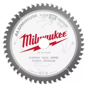 Milwaukee 5-7/8 in. x 50 Carbide Teeth Aluminum Cutting Circular Saw Blade