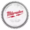 Milwaukee 7-1/4 in. x 56 Carbide Teeth Aluminum Cutting Circular Saw Blade