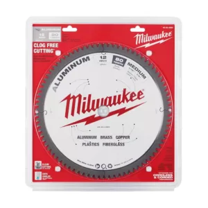 Milwaukee 12 in. x 80 Carbide Teeth Aluminum Cutting Circular Saw Blade