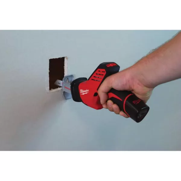 Milwaukee M12 FUEL 12-Volt 3 in. Lithium-Ion Brushless Cordless Cut Off Saw Kit with M12 Hackzall Reciprocating Saw