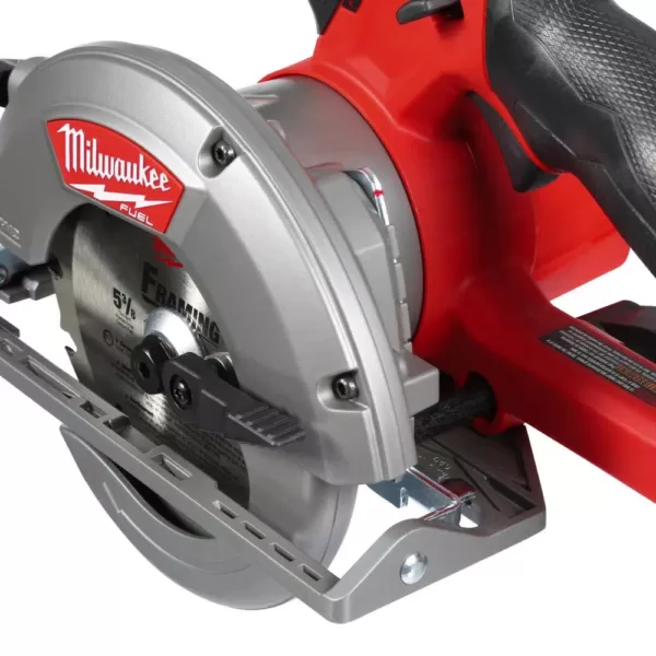 Milwaukee M12 FUEL 12-Volt Lithium-Ion Brushless Cordless 5-3/8 in. Circular Saw Kit with (1) 4.0Ah Battery, Charger, Tool Bag