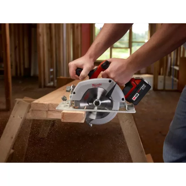 Milwaukee M18 18-Volt Lithium-Ion Cordless 6-1/2 in. Circular Saw with M18 5 in. Random Orbit Sander