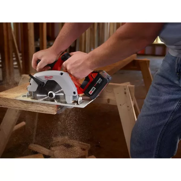 Milwaukee M18 18-Volt Lithium-Ion Cordless 6-1/2 in. Circular Saw with M18 5 in. Random Orbit Sander