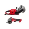 Milwaukee M18 FUEL 18-Volt Lithium-Ion Brushless 9 in. Cordless Cut Off Saw & 4-1/2 in. Grinder with Paddle Switch (2-Tool)