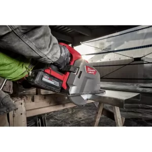 Milwaukee M18 FUEL 18-Volt 8 in. Lithium-Ion Brushless Cordless Metal Cutting Circular Saw Kit with 8.0 Ah Battery, Rapid Charger