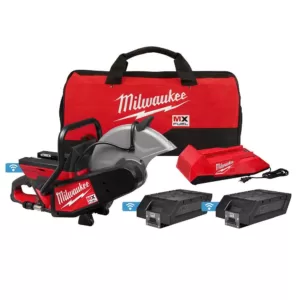 Milwaukee MX FUEL Lithium-Ion Cordless 14 in. Cut Off Saw Kit with (2) Batteries and Charger