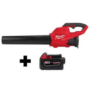 Milwaukee M18 FUEL 120 MPH 450 CFM 18-Volt Lithium-Ion Brushless Cordless Handheld Blower W/ M18 5.0Ah Battery