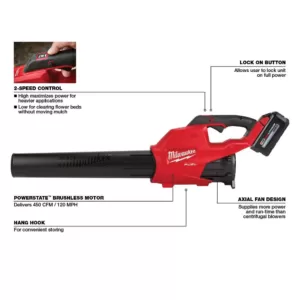 Milwaukee M18 FUEL 18-Volt Lithium-Ion Brushless Cordless Handheld Blower Combo Kit, Speaker, Fan and Light Combo kit (4-Tool)