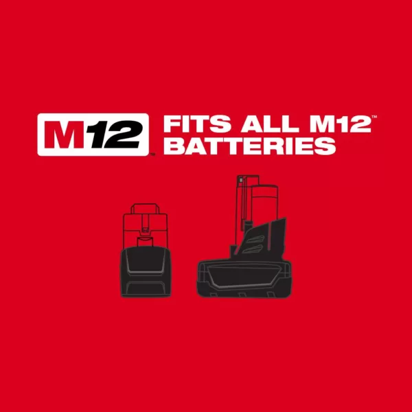 Milwaukee M12 12-Volt Lithium-Ion Cordless 1/4 in. Ratchet Kit w/ (1) 1.5Ah Battery, Charger and Tool Bag