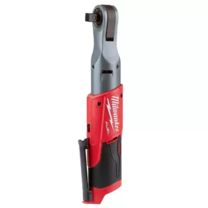 Milwaukee M12 FUEL 12-Volt Lithium-Ion Brushless Cordless 1/4 in. Ratchet and 1/2 in. Ratchet with two 3.0 Ah Batteries