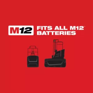 Milwaukee M12 FUEL 12-Volt Lithium-Ion Brushless Cordless 3/8 in. Ratchet &1/4 in. Impact Wrench with two 3.0 Ah Batteries