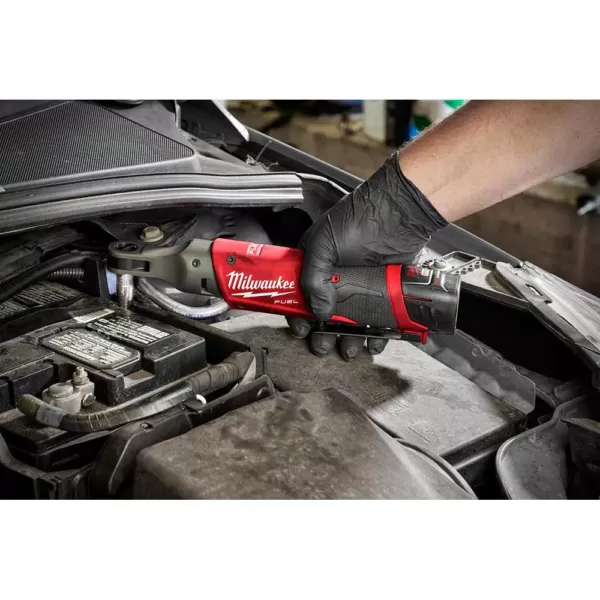 Milwaukee M12 FUEL 12-Volt Lithium-Ion Brushless Cordless 3/8 in. and 1/2 in. Ratchet with two 3.0 Ah Batteries