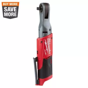 Milwaukee M12 FUEL 12-Volt Lithium-Ion Brushless Cordless 3/8 in. Ratchet (Tool-Only)