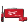 Milwaukee M12 FUEL 12-Volt Lithium-Ion Brushless Cordless 1/4 in. Extended Reach Ratchet Kit with One 2.0 Ah Batteries