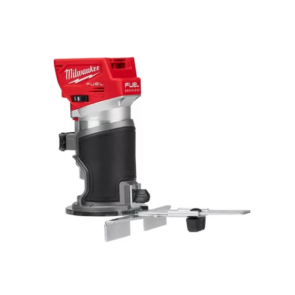 Milwaukee M18 FUEL 18-Volt Plunge Base Lithium-Ion Brushless Cordless Compact Router (Tool-Only)