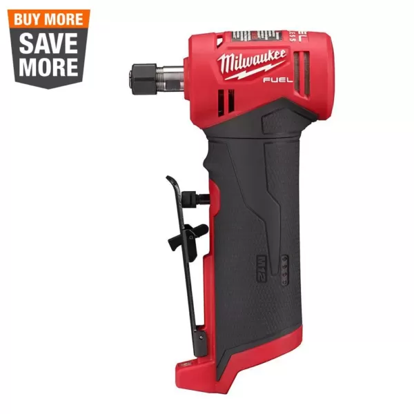 Milwaukee M12 FUEL 12-Volt Lithium-Ion Brushless Cordless 1/4 in. Right Angle Die Grinder (Tool-Only)