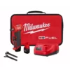 Milwaukee M12 FUEL 12-Volt Lithium-Ion Brushless Cordless 1/4 in. Right Angle Die Grinder Kit w/ (2) 2.0Ah Batteries