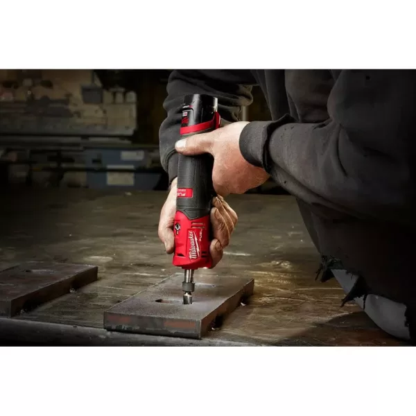 Milwaukee M12 FUEL 12-Volt Lithium-Ion Brushless Cordless 1/4 in. Straight Die Grinder (Tool-Only)