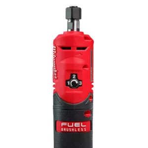 Milwaukee M12 FUEL 12-Volt Lithium-Ion Brushless Cordless 1/4 in. Straight Die Grinder Kit with Two 2.0 Ah Batteries