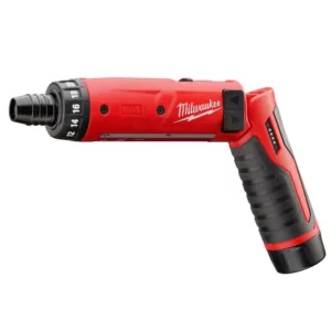 Milwaukee M4 4-Volt Lithium-Ion Cordless 1/4 in. Hex Screwdriver 1-Battery Kit